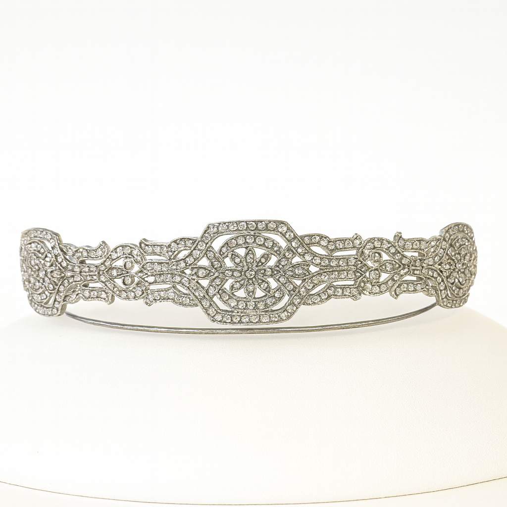 Tiara Bahía  / Plata de ley  /  Made with Swarovski Elements ®
