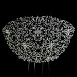 Peineta Andalusi Mantilla, plata de ley - Made with Swarovski Elements®