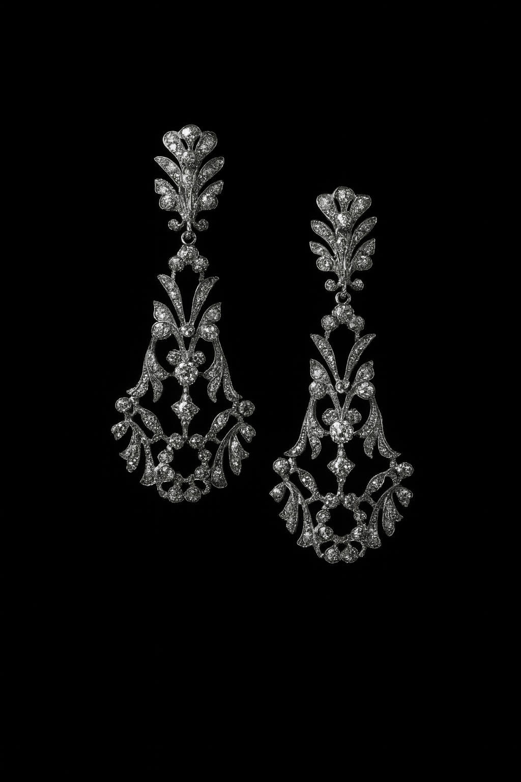 pendiente Luisa  /  plata de ley  /  Vintage