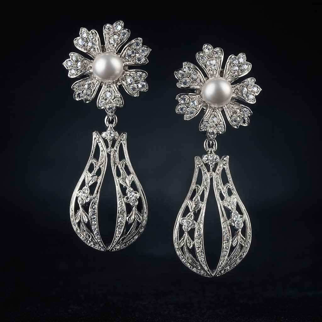 pendiente Oasis G.  /  Plata de ley  /  Novias