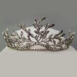 Tiara Carlota  /   Plata de Ley  /  Diseño Floral