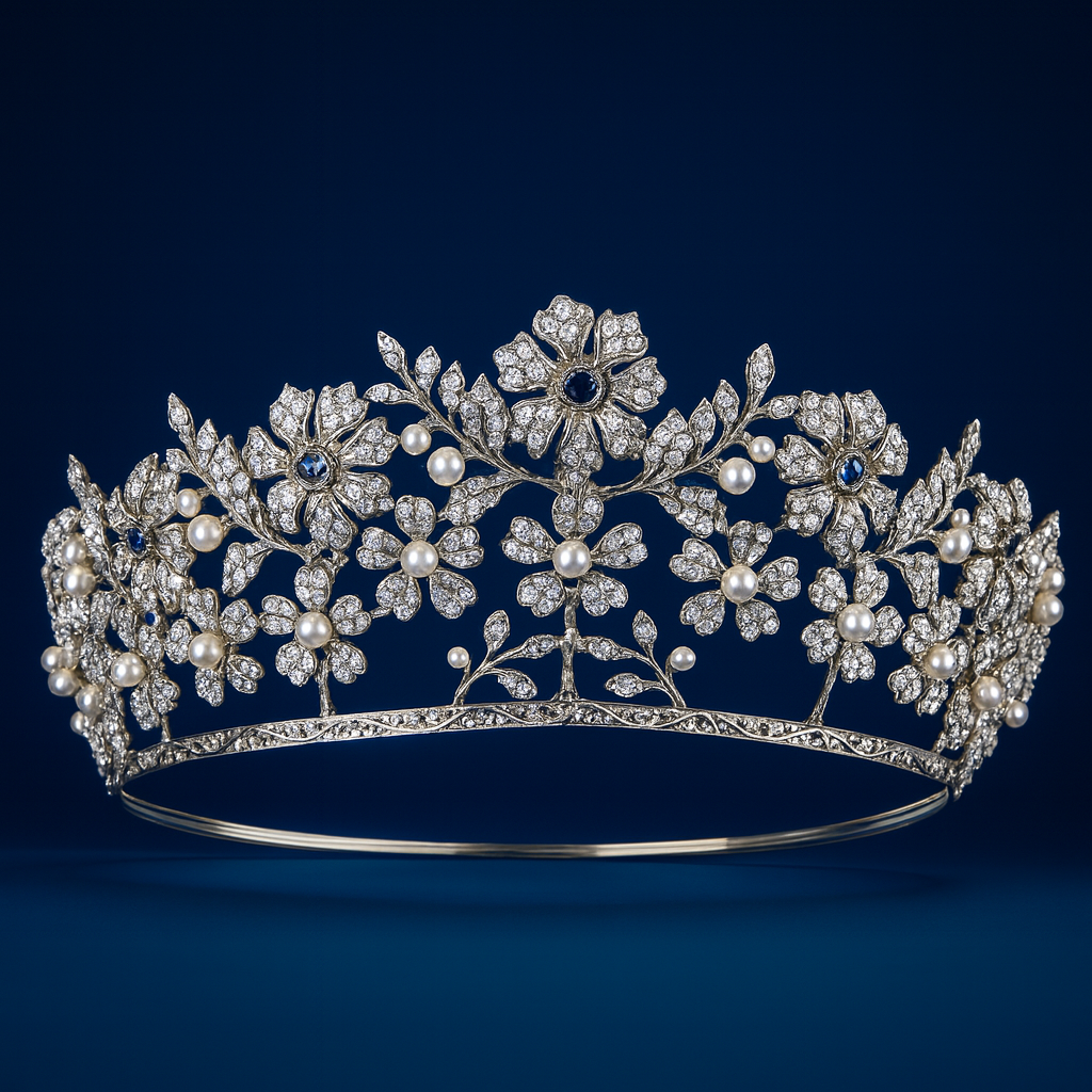Tiara Manchester / Novia / Plata de ley / Made with Swarovski Elements®